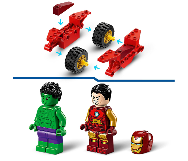 LEGO Marvel 76287 Iron Man z motocyklem i Hulk - 1266180 - zdjęcie 5